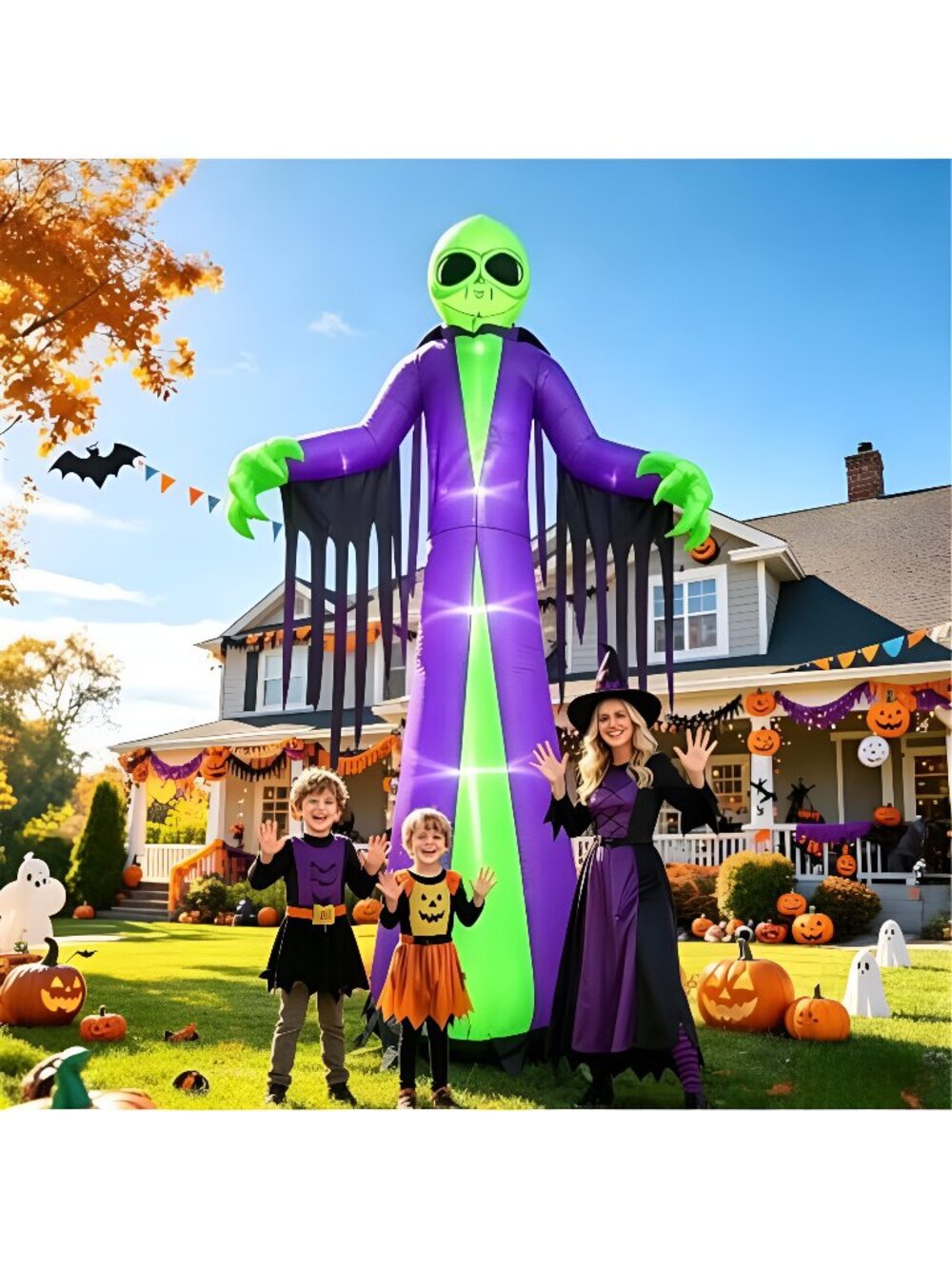 12 FT Halloween Inflatable Alien Reaper Ghost Outdoor Decoration